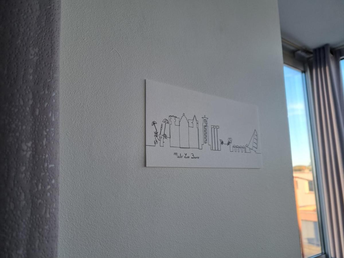 Studio Malouin - Sur La Digue De Malo Les Bains Avec Vue Sur Mer 外观 照片